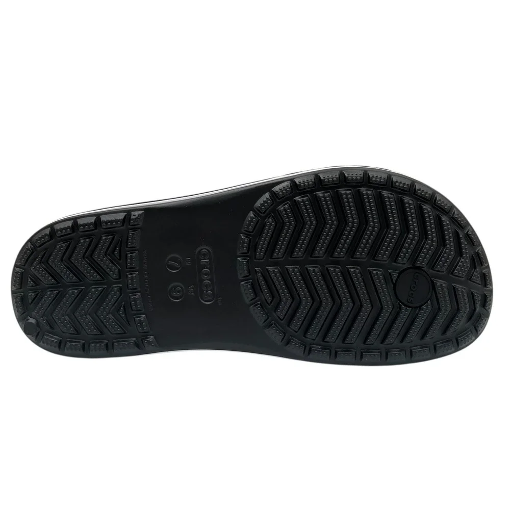 Crocs Bayaband Men's Flip Flop Sandals Size 7 Black Water‎ Friendly Lightweight
